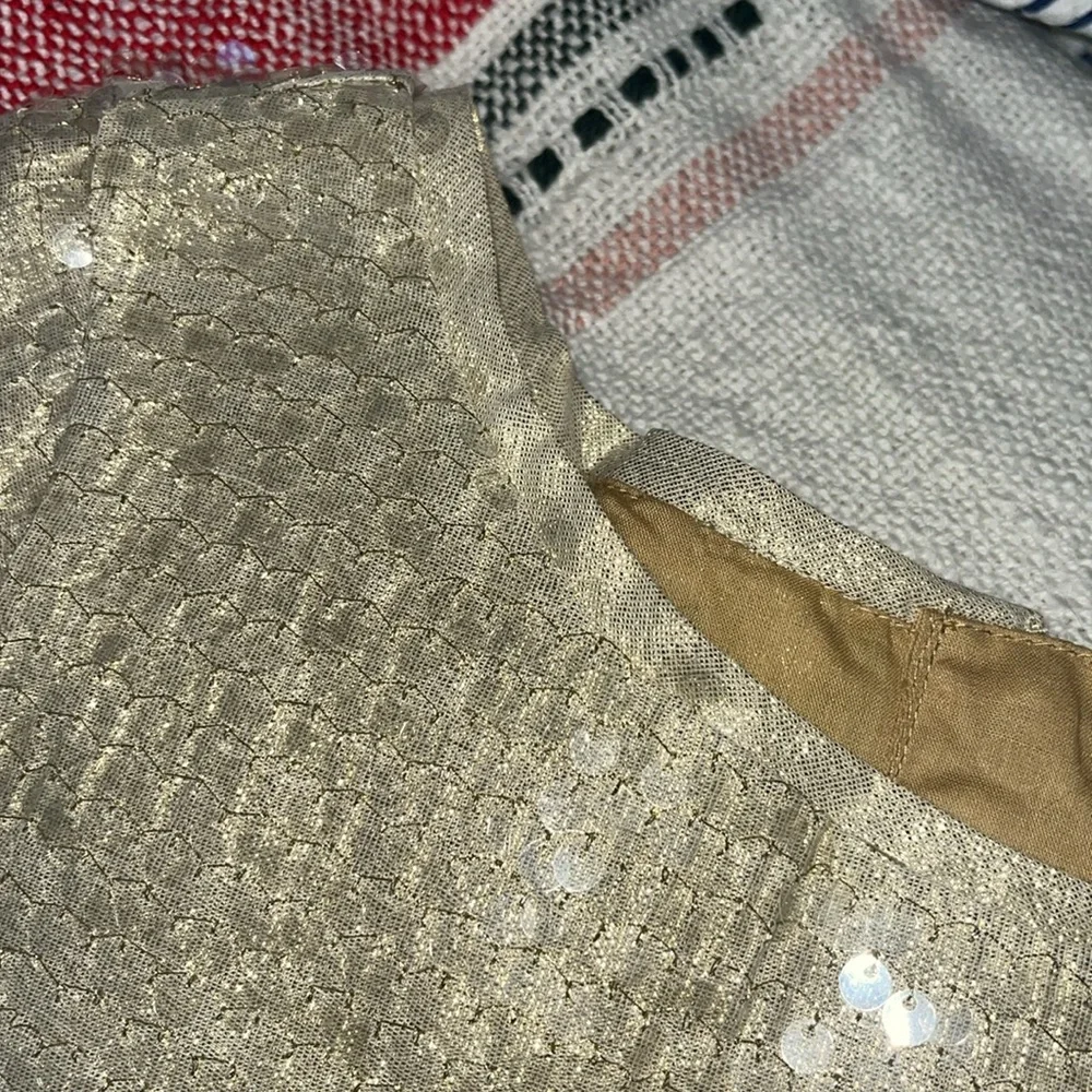 Little Girls Gap Dress, shimmering with gold! Size 8, gently worn- good con - Picture 10 of 11